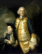 Sir Joshua Reynolds Portrait of Francis Holburne with his son, Sir Francis Holburne, 4th Baronet china oil painting artist